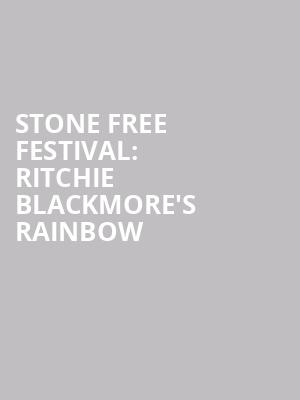 Stone Free Festival: Ritchie Blackmore's Rainbow at O2 Arena